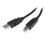 StarTech.com USB2HAB3M – USB 2.0 A to B cable, 3m length