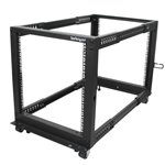 StarTech.com 4POSTRACK12U – 12U 4-Post Rack Cabinet, Black