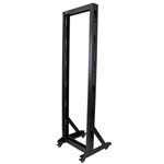 StarTech.com 2POSTRACK42 – 2-Post Rack Cabinet, 42U, Steel, Black