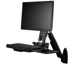 StarTech WALLSTS1 – Desktop Sit-Stand Workplace, Adjustable Height, Single Pack