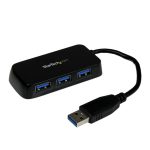 StarTech.com ST4300MINU3B – USB 3.0 Interface Hub, Compact Design, Black