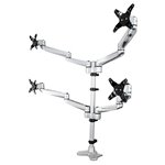 StarTech.com ARMQUADPS – Monitor Mount, Quad Arm, Adjustable Height