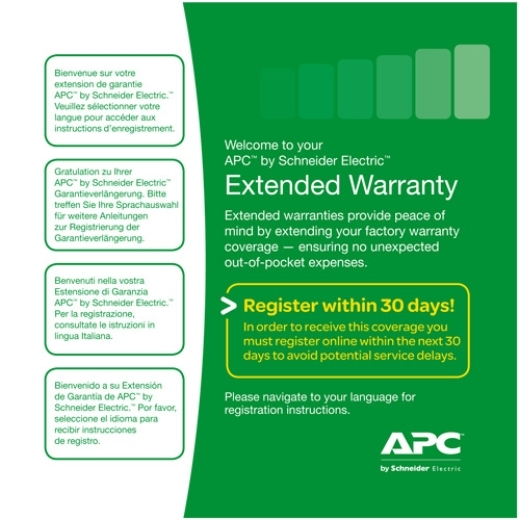 APC Warranty Extension WEXTWAR1YR-SD-01